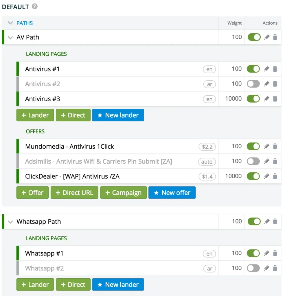 Binom Advanced Traffic Distribution Feature