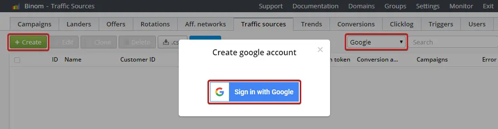 Binom Integration Feature