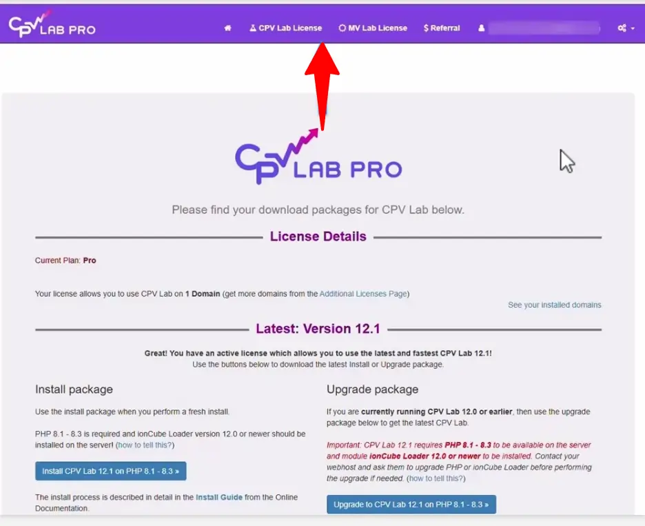 CPV Lab Pro Tracker License