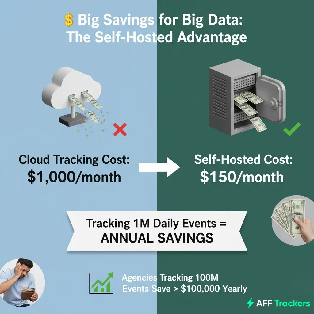 Saving Cost on Self-hosted ad tracking